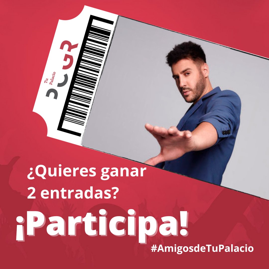 AmigosTuPalacio's tweet photo. 🎁#SORTEO Gana 2 🎟️para el concierto de @AntonioJSMazuec en #Granada 

¡Participa! Hasta el 08/11/23 
1️⃣ Síguenos
2️⃣RT Comentando un beneficio de #AmigosdeTuPalacio  y citando a 2  amigos/as 
3️⃣Me gusta en la publicación 
BASES 👉 https://t.co/fDeZ1pfswP
#TourElPactoGranada 🔥🔥 https://t.co/D1QbB81LZ1