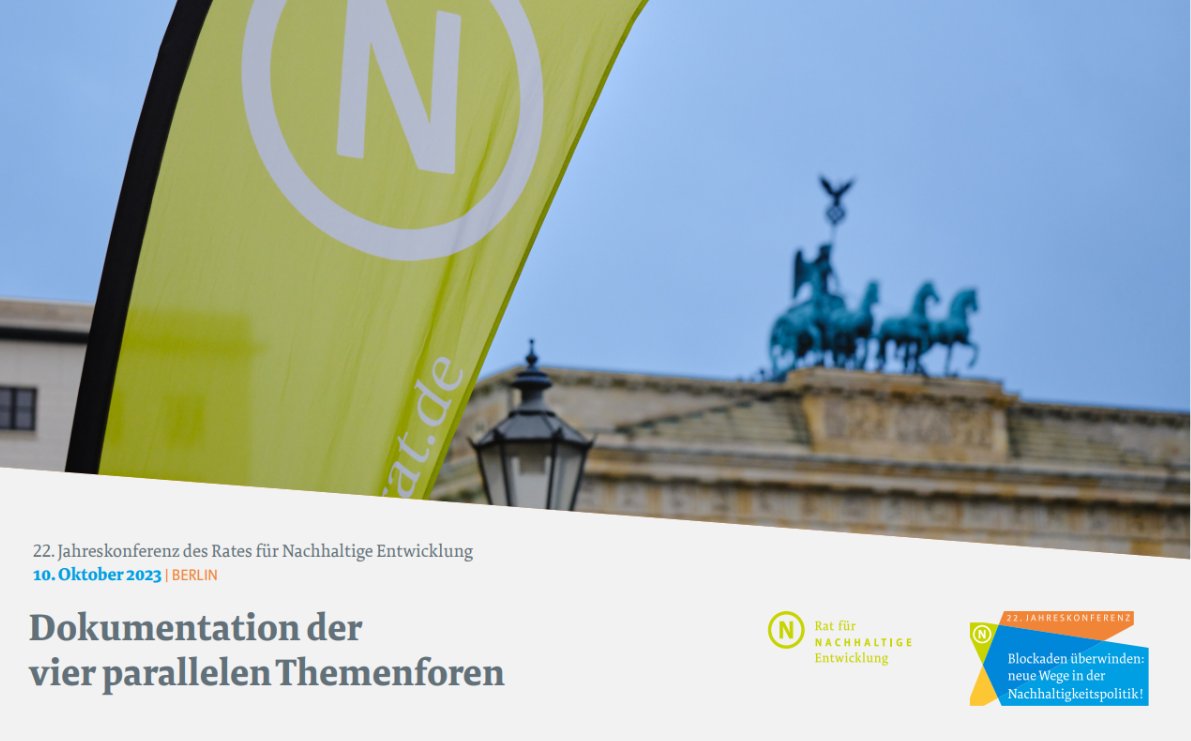 Rückblick auf #RNE2023: Wir haben die Ergebnisse der 4 Foren zusammengefasst. Eines der Foren (@RENN_Netzwerk) befasste sich mit umkämpften Flächen - wie können Zielkonflikte beim klimagerechten Bauen & Wohnen gelöst werden? Hier geht's zur Broschüre: nachhaltigkeitsrat.de/wp-content/upl…