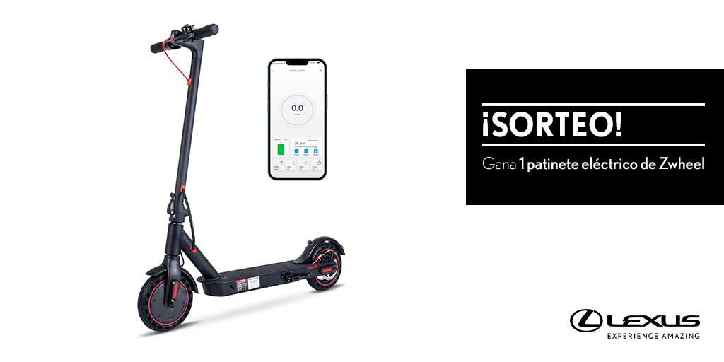 SORTEO | Haz RT y gana un patinete eléctrico Zwheel de #LexusUtility Bases Legales: bit.ly/49raS1K