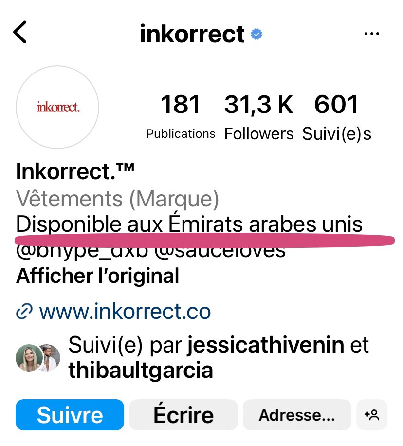 influcorrect's tweet image. #JessicaThivenin 
#ThibaultGarcia 

GalerieMarchande: #Atlantis à #Dxb

Marque: 
#Inkorrect ™️

Produit: #vetement 

Le 05/11/2023 #snapchat 

#ICE #PNC  
#influvoleurs 

.@urssaf.@ImpotsService.@DGCCRF.@gouvernement.@SignalConso.@justice_gouv.@Travail_Gouv