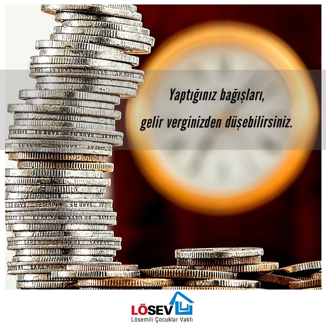 LÖSEV , Bakanlar kurulu tarafından vergi muafiyeti tanınmış , kamu yararına çalışan bir vakıftır . 
Gıda Bankamıza bağışlarınızın %100’ ü 
İYİLİK BANKAMIZA yatıracağınız vergi matrahınızın %10 nu 
YÜZDE YÜZ HAYAT OLARAK dönecek ve 
sizi - sevdiklerinizi gururlandıracaktır