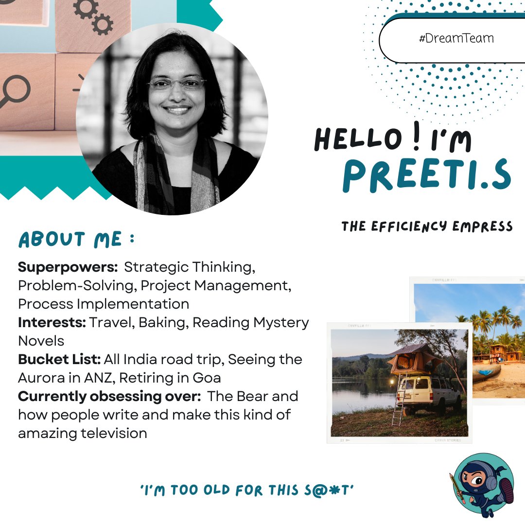 #DreamTeam Today we celebrate Preeti Seshadri, our spreadsheet sorceress at Unlock Impact! Business Operations at Unlock Impact are sleek and elegant because Preeti gracefully dances through data, turning numbers into impactful stories