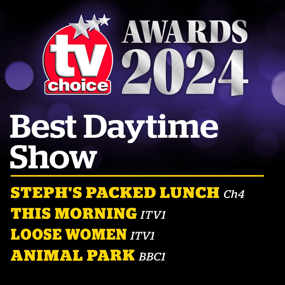 Does @PackedLunchC4 get your vote for BEST DAYTIME SHOW in the 2022 #tvchoiceawards shortlist? CLICK HERE TO VOTE NOW tvchoicemagazine.co.uk/vote @StephLunch @Channel4