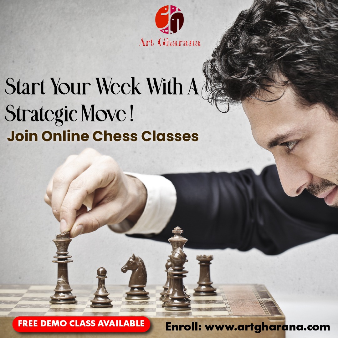 art_gharana's tweet image. ♚💡 Start your week right by enrolling in @artgharana 𝐨𝐧𝐥𝐢𝐧𝐞 𝐜𝐡𝐞𝐬𝐬 𝐜𝐥𝐚𝐬𝐬𝐞𝐬 !! 
------
!! Free Demo Class Available !! 

Enroll :- artgharana.com 

#chess #chessclasses #onlinechessclasses #chessonline #chessquote