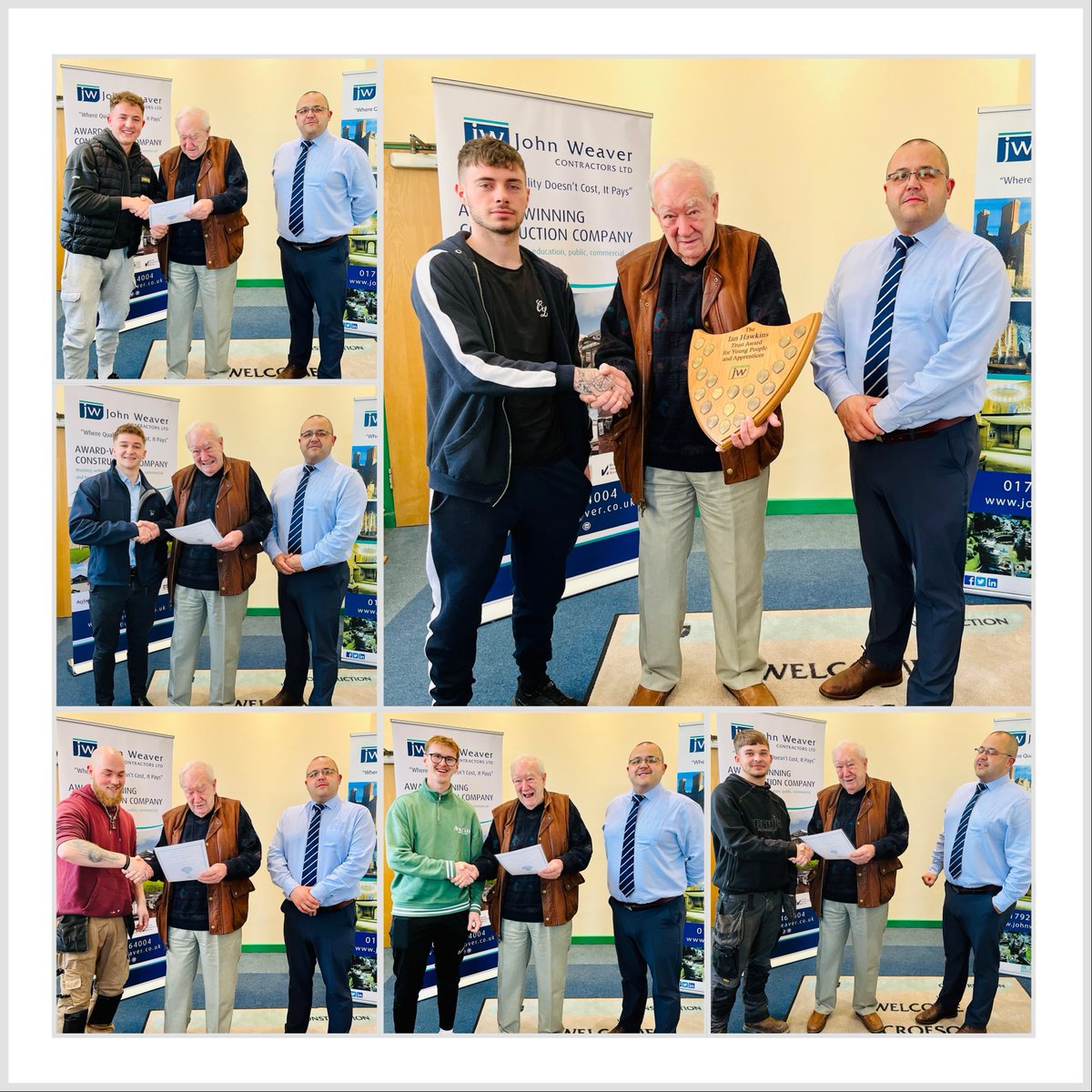 Our annual apprentice awards have taken place. Overall winner goes to carpentry apprentice Dwayne Vickers. Well done and congratulations to all 🏆#awards #construction @CITB_Wales #traininganddevelopment #loveconstruction