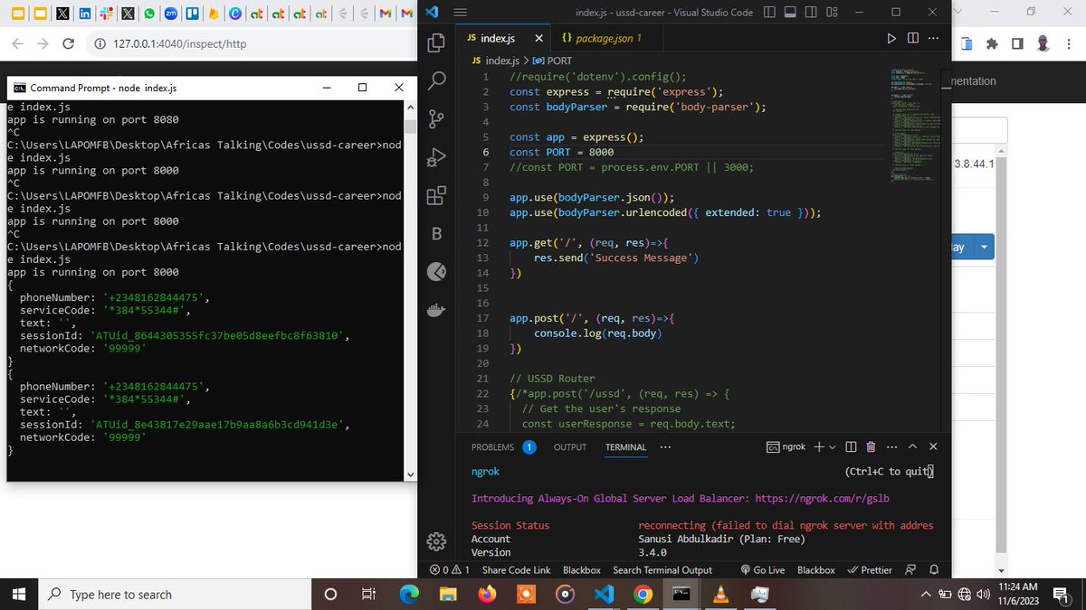 sanusisusee's tweet photo. 🎉 Just reached a major milestone on my express app project. more bugs 😞 on it's way but will surely conquer it 😀
#bugfree #expressapp https://t.co/XIkpr857Nm