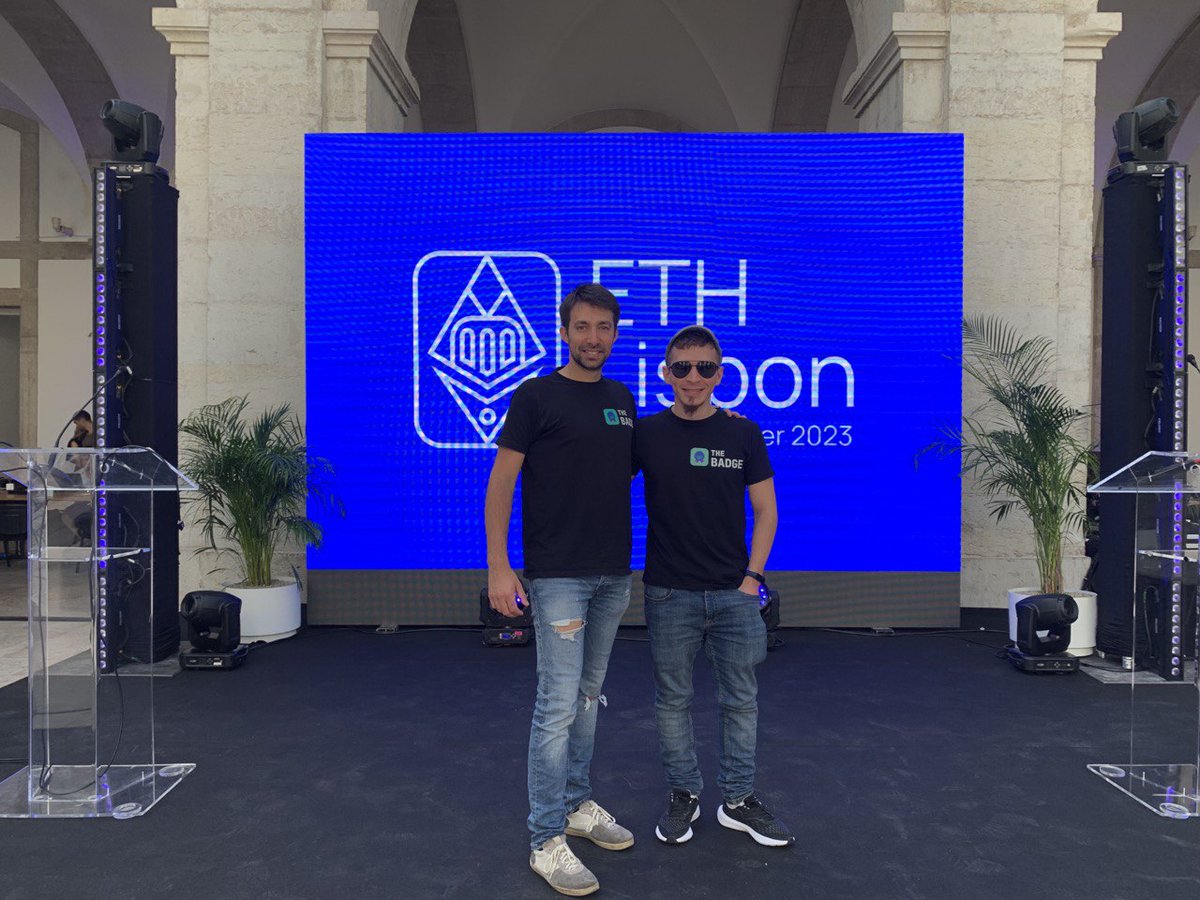 The @ETHLisbon Hackathon this weekend was amazing🤩 Over 400 Hackers gathered in a beautiful venue to develop great ideas in less than 72 hours👏 #TheBadge's team hacked and built a PoC with @AleoHQ ZKs L1 to have ZK Badges, and it was awarded a bounty🚀 Thank you @AleoHQ❗️ 🫶