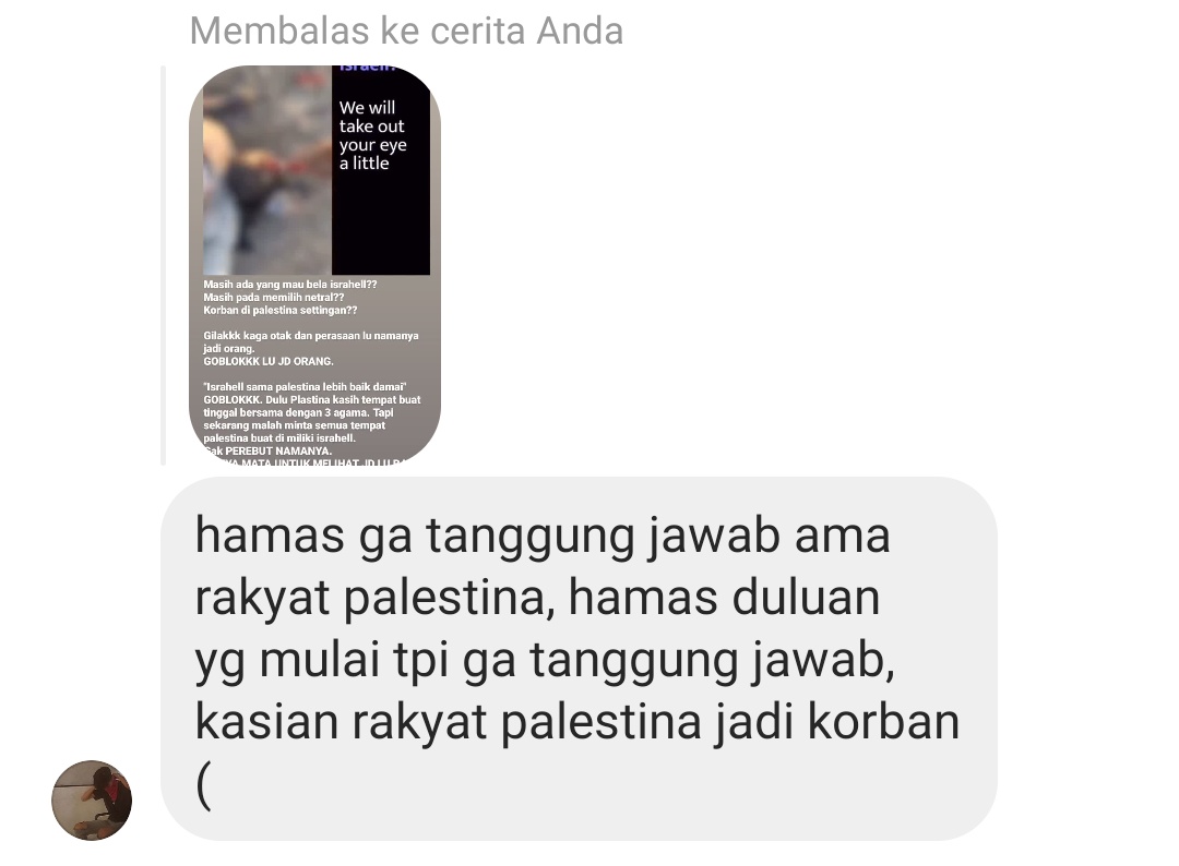 olries's tweet image. Orang" yang males membaca dan hanya tau kejadian 7 okt begini nih.

Sebenernya gua dah batasi gitu sama akun ig temen gua. Karena dia malah bela israhell karena apa yaaa karena dia nasrani