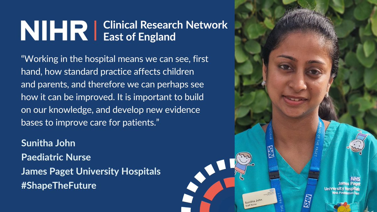 In the year we celebrate #NHS75, how could you #ShapeTheFuture? You could develop your career in health research with @NIHRresearch like Sunitha from @JamesPagetNHS, who recently completed our Internship Scheme. Read her story here: local.nihr.ac.uk/case-studies/c…