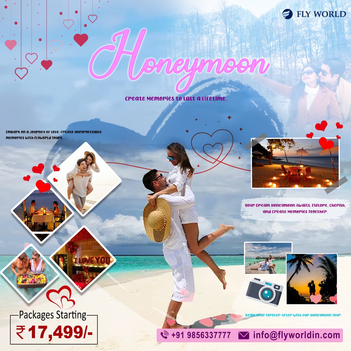 FlyworldStories's tweet photo. "Crafting Dreams, Creating Memories: Begin Your Honeymoon Journey with Flyworld. Love is in the Air!"
Book now! +91 98563 37777 &amp; info@flyworldin.com
#flyworld #honeymoon #travel #love #vacation #wedding #holiday #travelgram #bali #wanderlust #paradise #beach #nature #couplegoals https://t.co/qpH1A6GoDJ