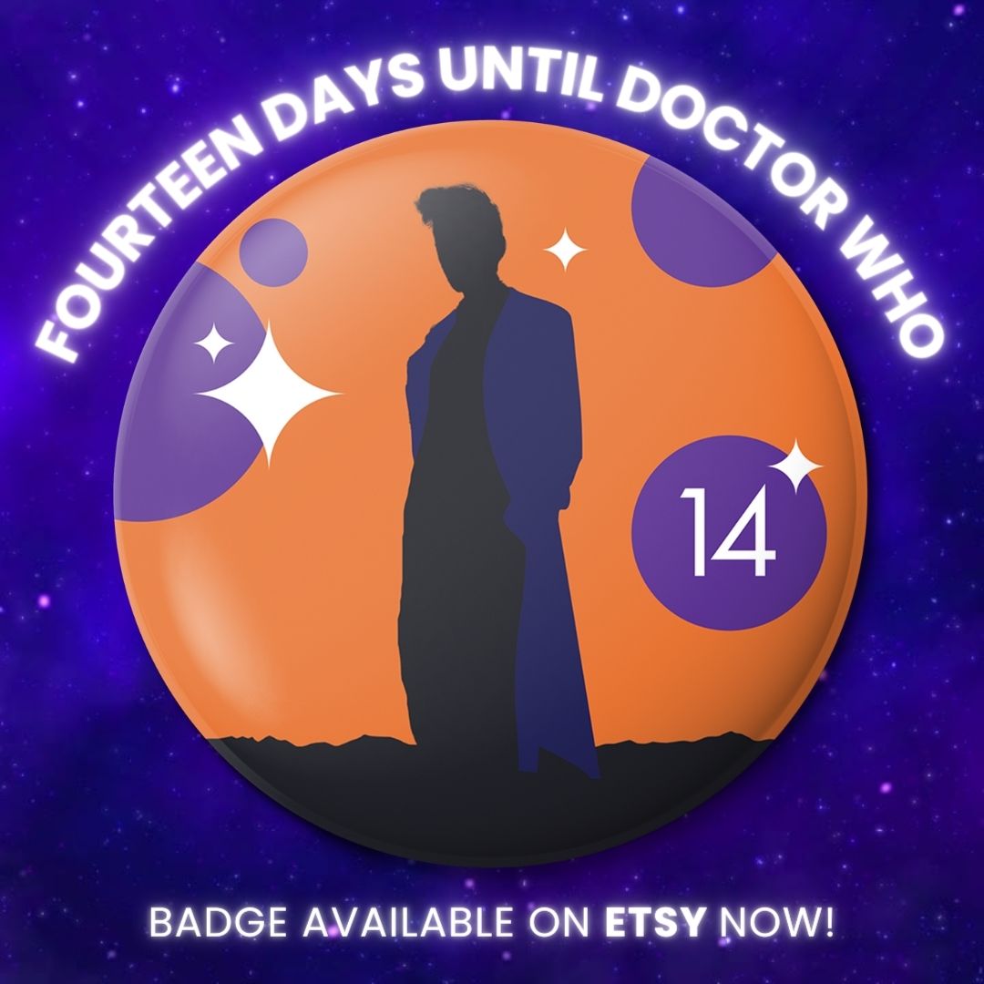 BlueBoxArtworks's tweet image. 14 Days to Go! 🚀 Celebrate the 14th Doctor today with my hand-made badge.

Shop all these and more at: blueboxartworksstore.etsy.com 🛍️

Your support means so much, thank you!
 #DoctorWho #BadgeCollection #SmallBusinessLove