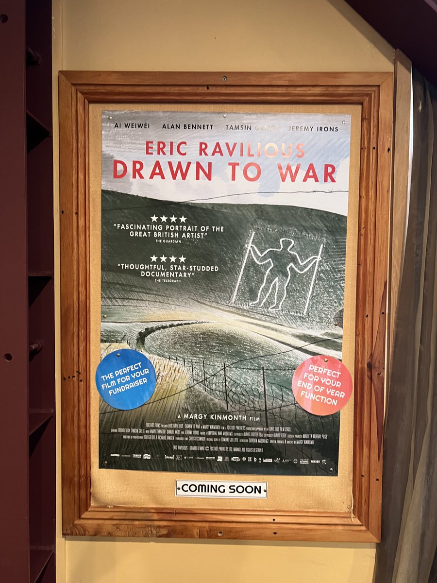 "Star studded" Ravilious feature documentary opens across Australia and New Zealand in cinemas this week. Don't miss this "fascinating portrait of the great British artist"
Details: limelightdistribution.co.nz/film/eric-ravi…

<a href="/MargyKinmonth/">Margy Kinmonth</a> #alanbennett #jeremyirons #tamsingreig #Aiweiwei