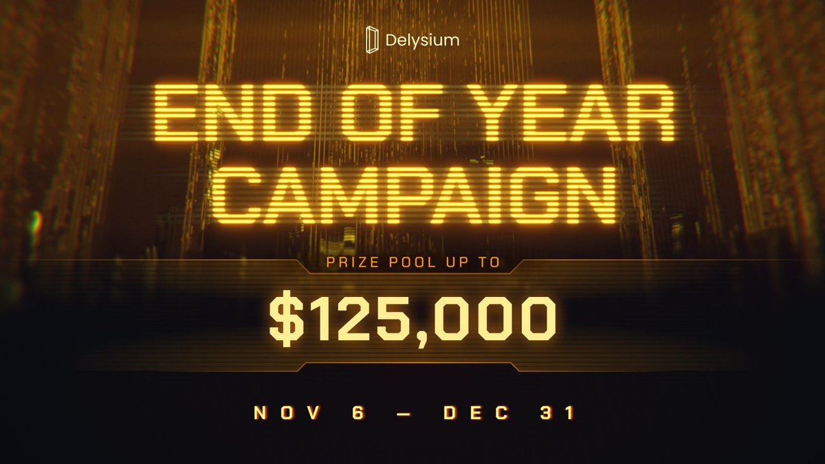 The_Delysium's tweet image. The End of Year Madness is Here!   

Are you ready to get your hands on $125,000 worth of prizes?  

Test your luck and win EPIC prizes: 
- Join the daily mission to claim Daily Mysteryboxes 
- Compete on the leader board for: Exclusive, Special and Legendary Mysterbyoxes 
-…
