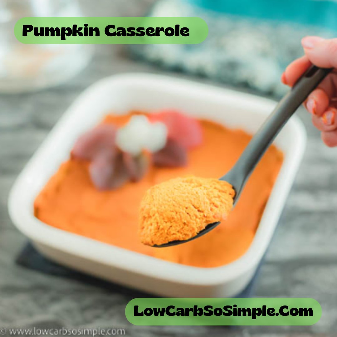 lowcarbsosimple's tweet image. Heavenly creamy and mouthwateringly rich, my Pumpkin Casserole will become a new holiday favorite!

Find my recipe here: lowcarbsosimple.com/pumpkin-casser… 

#pumpkin #holidayside #fallfoods #keto #lowcarbsosimple