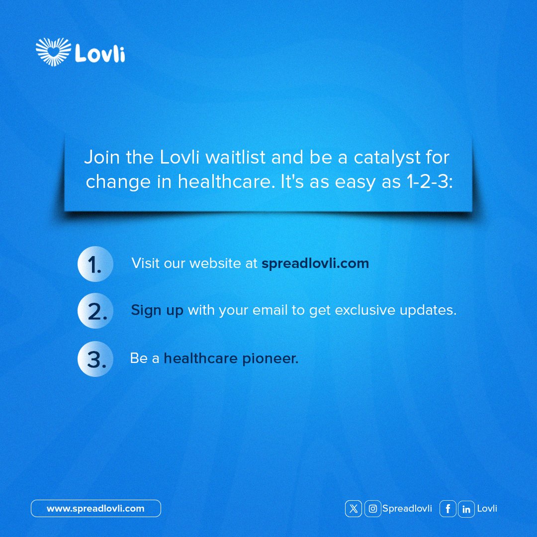 spreadlovli's tweet photo. At Lovli, we believe that compassion has the power to change the world.Embrace this belief and become part of a community that's committed to making a difference.

Your involvement counts. Let's create change together. 

#monday #waitlist #healthcare #spreadlove #nigeria https://t.co/r5gaVSp0KE
