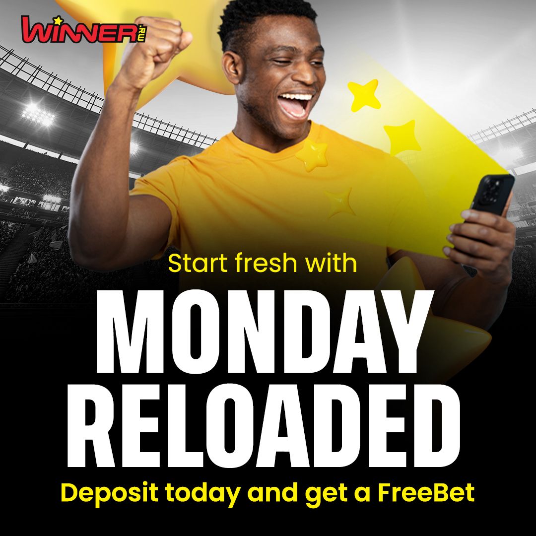 winner_rw's tweet photo. 🔴 Start fresh with Monday Reloaded🔴 
➡️ Deposit today and get a FreeBet 

https://t.co/7VXuwfBLm9 

#WinnerRwanda #mondaypromo #footballpromo #freebetpromo https://t.co/bVVeC0mx4c