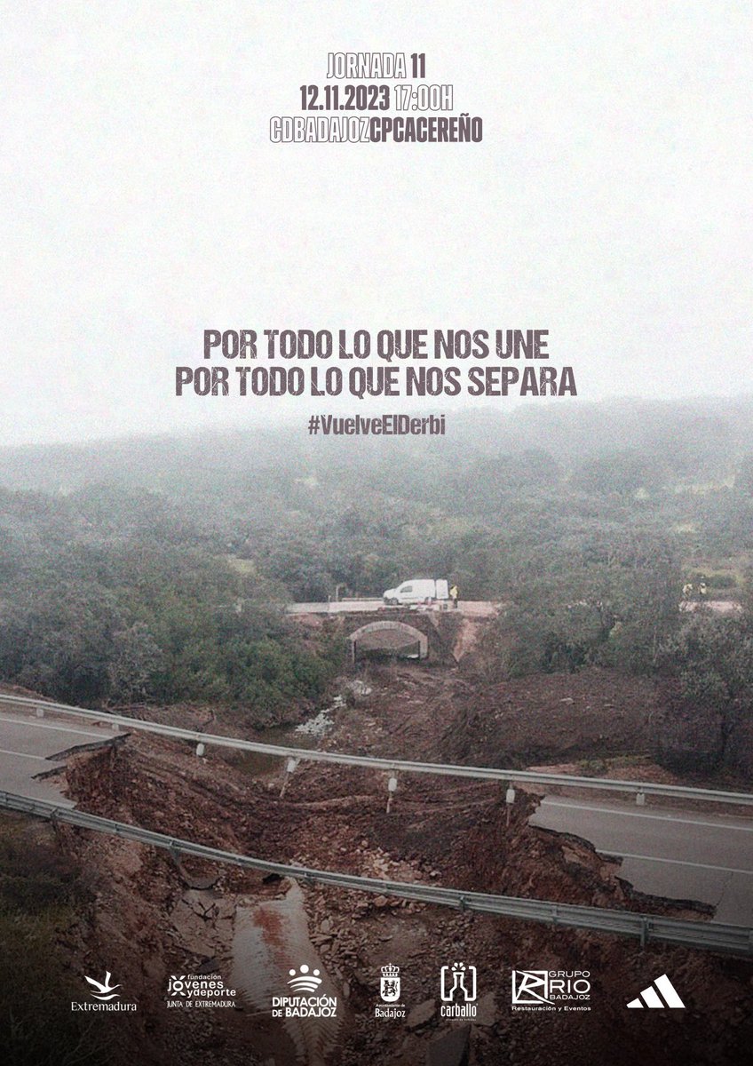 ℙ𝕆ℝ 𝕋𝕆𝔻𝕆 𝕃𝕆 ℚ𝕌𝔼 ℕ𝕆𝕊 𝕌ℕ𝔼 💚🤍🖤
Nuestra tierra, el amor a nuestros clubes y a nuestra región. 

𝐏𝐎𝐑 𝐓𝐎𝐃𝐎 𝐋𝐎 𝐐𝐔𝐄 𝐍𝐎𝐒 𝐒𝐄𝐏𝐀𝐑𝐀 🛣️
La rivalidad y una autovía que no acaba de llegar. 

Para lo último no tenemos fecha, pero este domingo