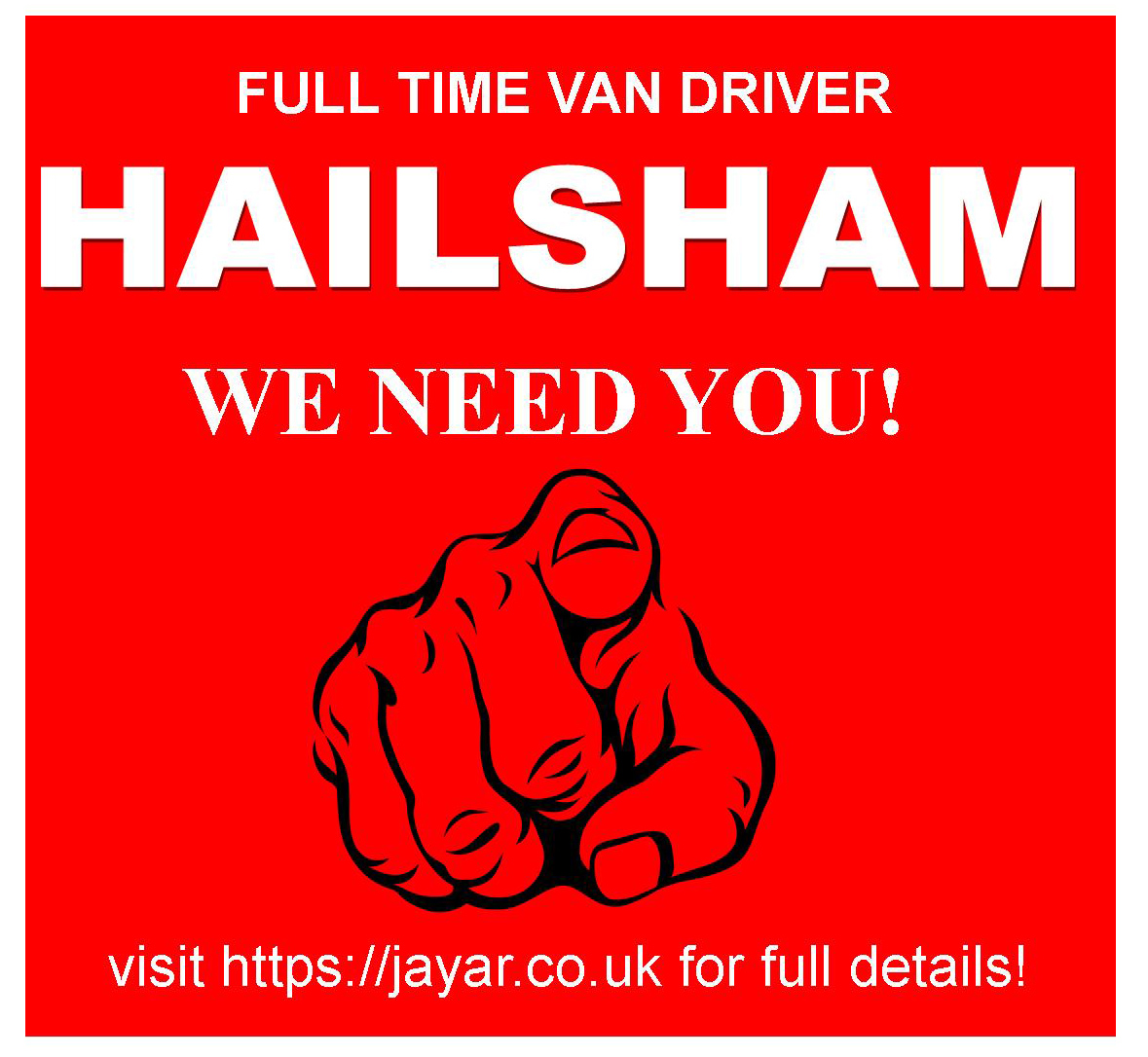 Join our brilliant team!
We are looking for a full time Van Driver, for our busy #Hailsham Branch
For a full job description & to apply, please visit
jayar.co.uk/.../full-time-…
Good Luck! 👍#sussexjobs #eastsussexjobs #hailshamjobs #drivingjobs #vandrivingjobs #vandriverjobs