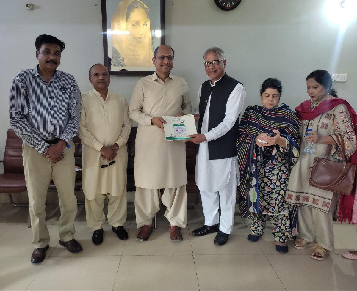 PeterJacobCSJ's tweet photo. Had a very candid discussion on Election Manifesto 2024 with stalwarts of Pakistan Peoples' Party, Mr. Saeed Ghani, former MPAs , Naveed Anthony and Ms. Shamim Mumtaz, along with CSJ Team. https://t.co/c0N1B7KD1g