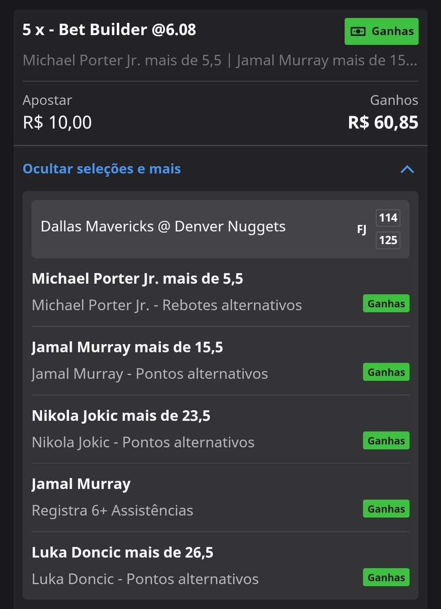 lucasvsantos01's tweet photo. Tô no grupo do telegram do @APalpites há uns dois anos já, mas não seguia as dicas, resolvi seguir a risca na NBA e tamo aí, primeira semana de lucros 🫶🏽🫶🏽🫶🏽 https://t.co/d5qwlr1Ktr