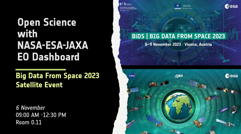 EO_OPEN_SCIENCE's tweet image. Finally, the @NASA-@ESA-@JAXA_en #eodash tutorial at #BiDS23 wraps up with 2 final exercises: a Jupyter Notebook using data from #VEDA (earthdata.nasa.gov/dashboard/) and also on @qgis using data from @JAXA_en&apos;s WMS/WMTS

🌍eodashboard.org