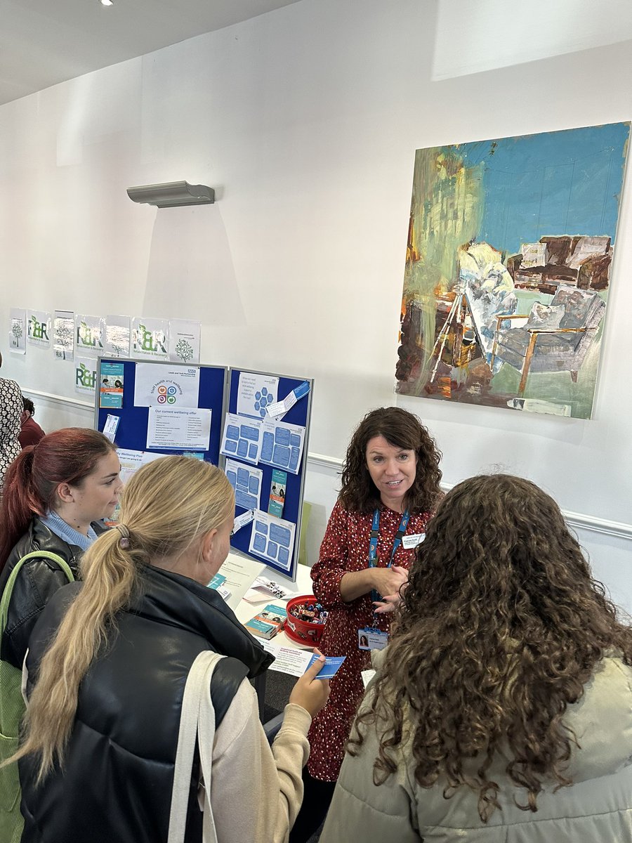 The Health &amp; Wellbeing Team have had a fantastic morning speaking with third year students at our recruitment fair <a href="/LeedsandYorkPFT/">Leeds & York Partnership NHS Foundation Trust</a>