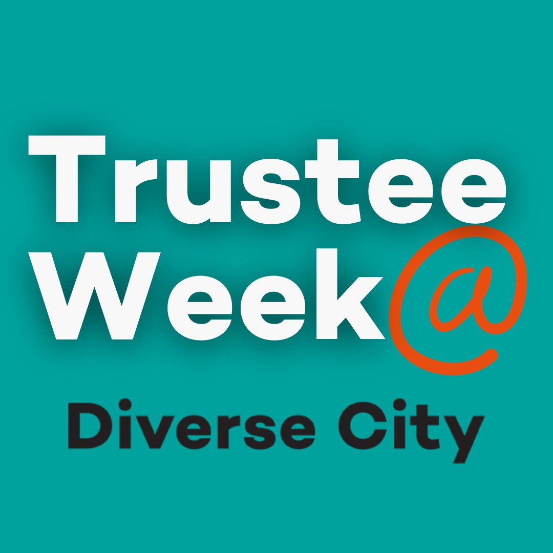 1/2 Today marks the first day of #TrusteesWeek!
We are delighted to be celebrating our wonderful trustees at Diverse City and all of the marvellous work they do for us.

We’ve recruited 4 new young trustees to our board recently, with the help of  @risingartsagency) &amp; we'll be...