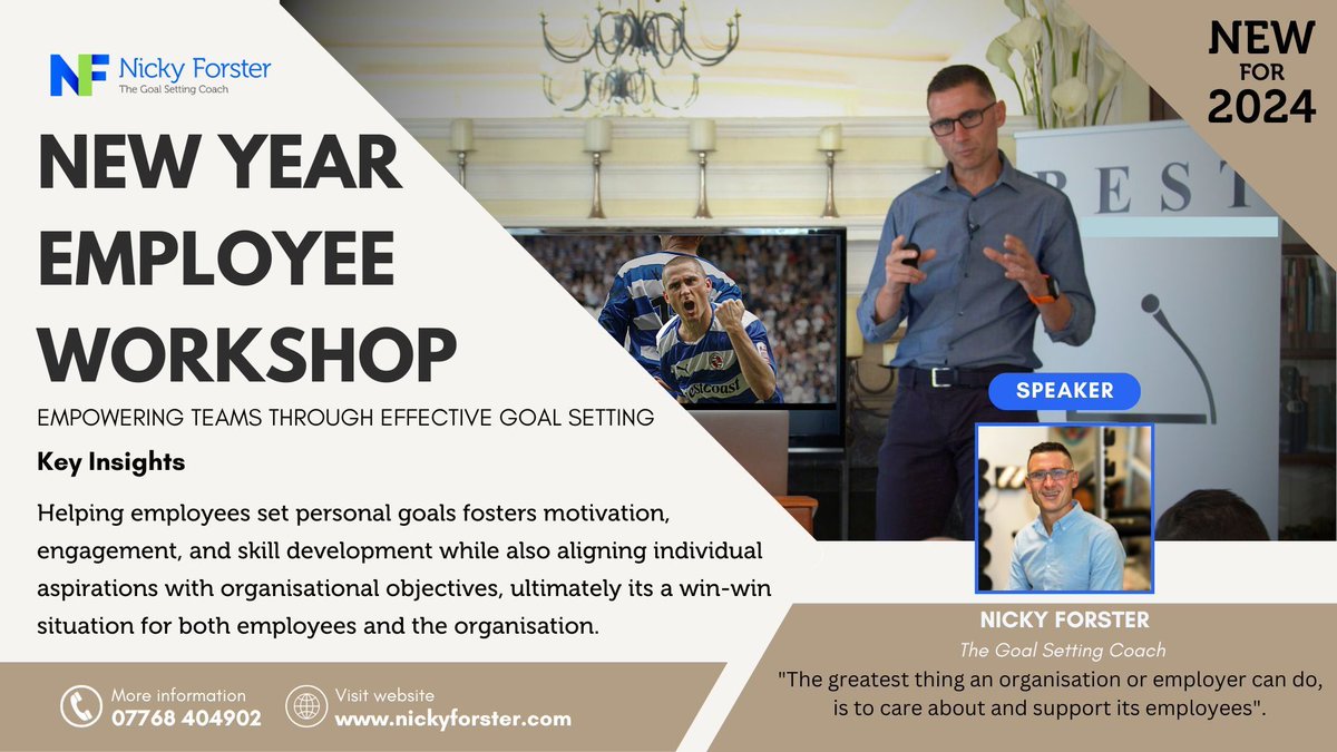 NickyForster221's tweet photo. The greatest thing an organisation or employer can do, is to care about and support its employees
•
Give your employees the gift of growth with a tailored New Year's Resolution Workshop

Enhance your team's performance with my New Year Employee Workshop - nicky@nickyforster.com https://t.co/calz7FkVjF