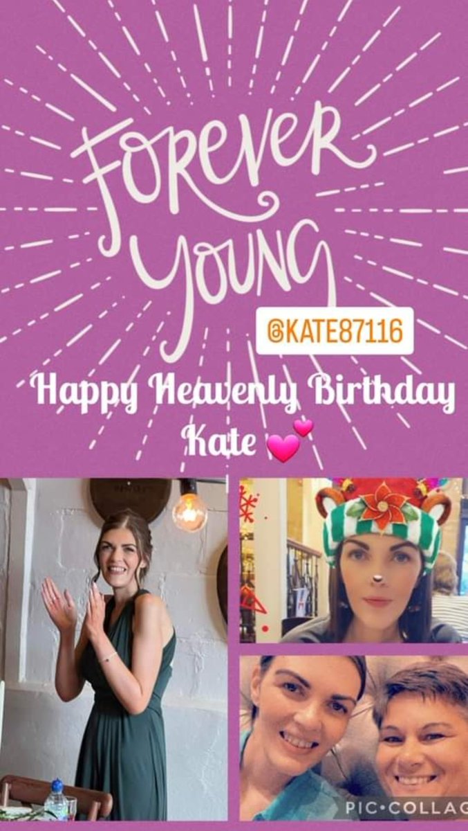 Happy Heavenly Birthday @boweliekate I can't believe another birthday has gone by, miss you so much 💕💕 #foreveryoung #heavenlybirthday  #bowelcancer #stage4needsmore
