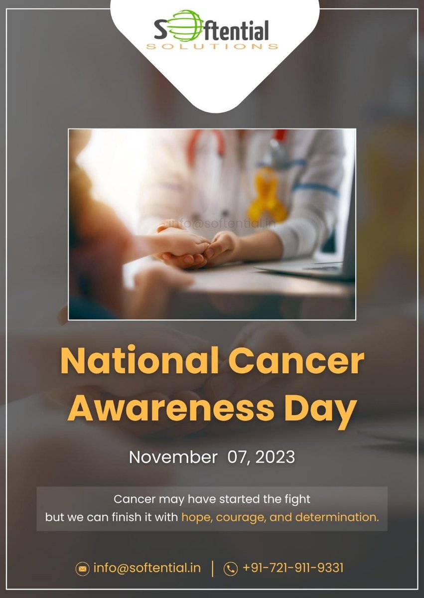 SoftentialSolut's tweet photo. On this National Cancer Day, we come together to raise awareness, show support and foster hope in the battle against cancer. Let's stand strong and honour survivors. Together we can make a difference.

#nationalcancerday #awareness #Suppor #hope #survivors #softential #world https://t.co/DBj6mH2baZ