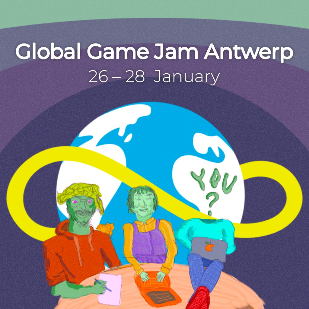 Guess what's on the horizon? Global Game Jam Antwerp in January!

We're in for an amazing 48-hours of creativity with a diverse group of devs, artists, musicians and creatives. 

Here's a heads up – Super Early Bird pricing is just €29 (instead of €47) until 15 Nov!
#GGJAntwerp
