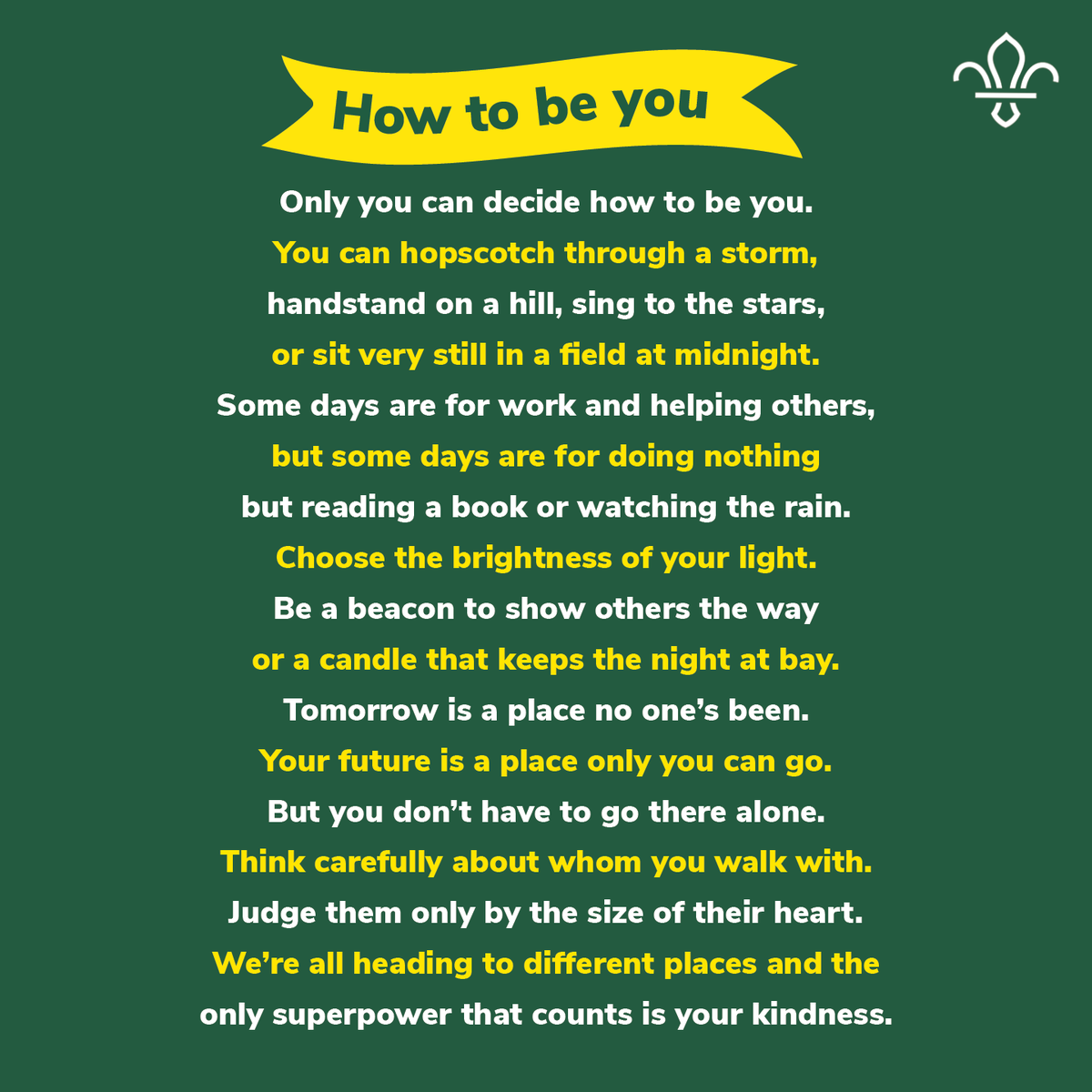 Scouts (@scouts) on Twitter photo Some thoughtful words from our Chief Scout, <a href="/BearGrylls/">Bear Grylls OBE</a> from his new book: Do Your Best - How to be a Scout bit.ly/3OEffOx Some thoughtful words from our Chief Scout, <a href="/BearGrylls/">Bear Grylls OBE</a> from his new book: Do Your Best - How to be a Scout bit.ly/3OEffOx