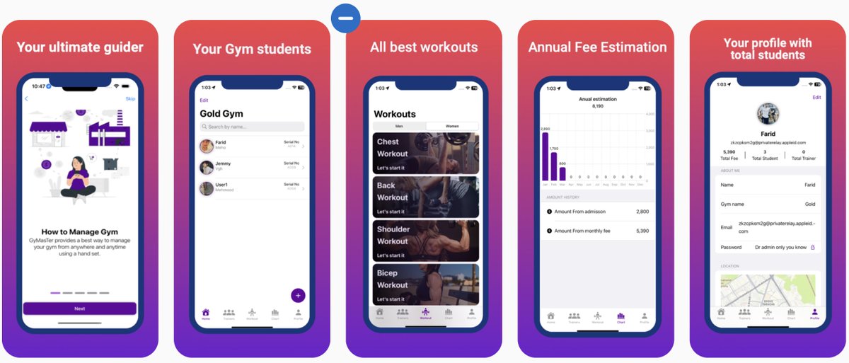 FaridG022's tweet image. Good news! GyMaster has a new version on its way. Here is the new mockUps. Kindly review them. @GyMaster_
#Gymaster. #swiftui #swiftprogramming #hirinig#iosdev #hr #iOS #iosdeveloper #appstore #iosapps lnkd.in/e--3jUXH