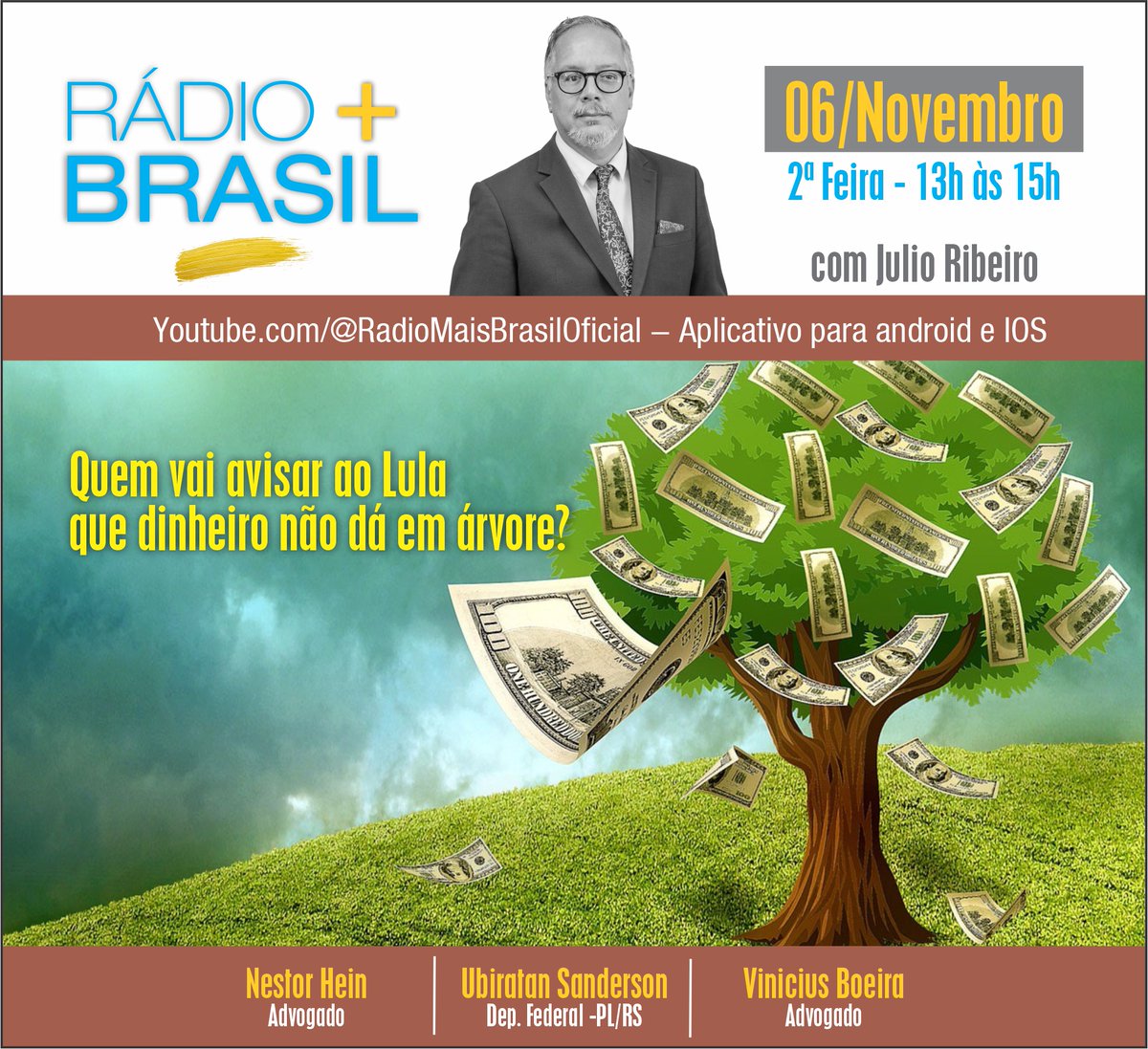 O Lula nunca trabalhou de verdade, não sabe que dinheiro não dá em árvore, por isso gasta como se não houvesse amanhã e dá-lhe aumentar impostos. Alguém precisa dar limite para o seu desgoverno! youtube.com/watch?v=je2Hmp…