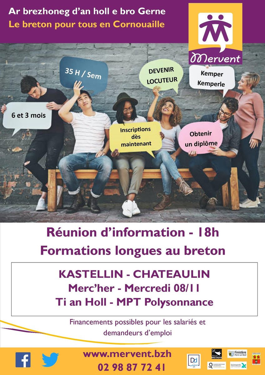 👉 Stummadurioù hir 2024
Formations à temps plein (35h/semaine)
📍 Une autre date pour venir s'informer sur nos formations longues !