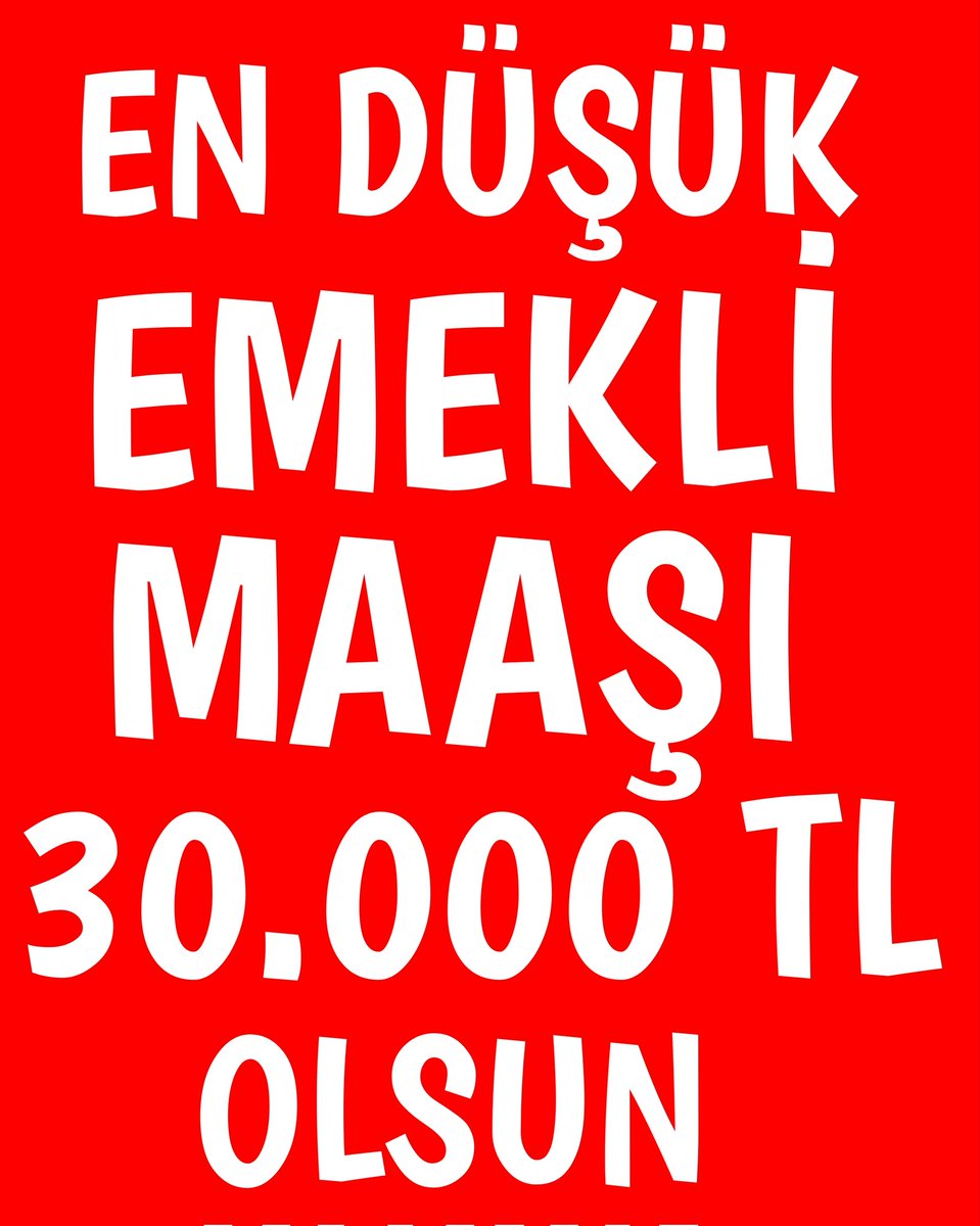 Emekliler
insan onuruna yaraşır maaş istiyor ....‼️

#EmekliyeTekÇözümİntibak 
<a href="/Akparti/">AK Parti</a> <a href="/isikhanvedat/">Prof. Dr. Vedat Işıkhan</a>
