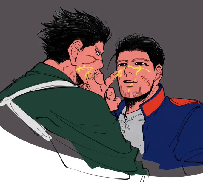 おそろい落書き 