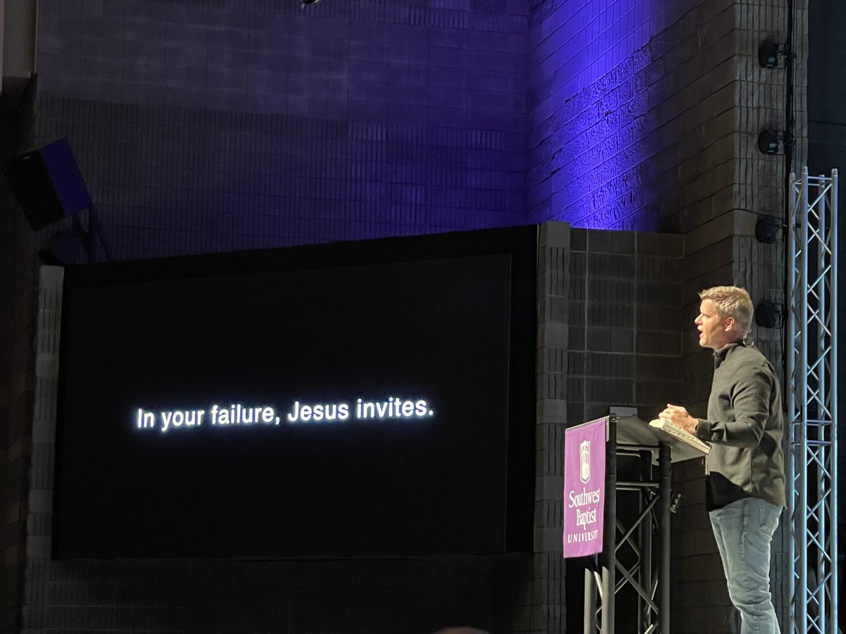 drdvd's tweet photo. Happy Chapel Monday at SBU #chapel #greatsermon #john21 #hismercyismore @SBUniv @RickMelson @drdvdus #Jesusloves https://t.co/18tSmPLIzO