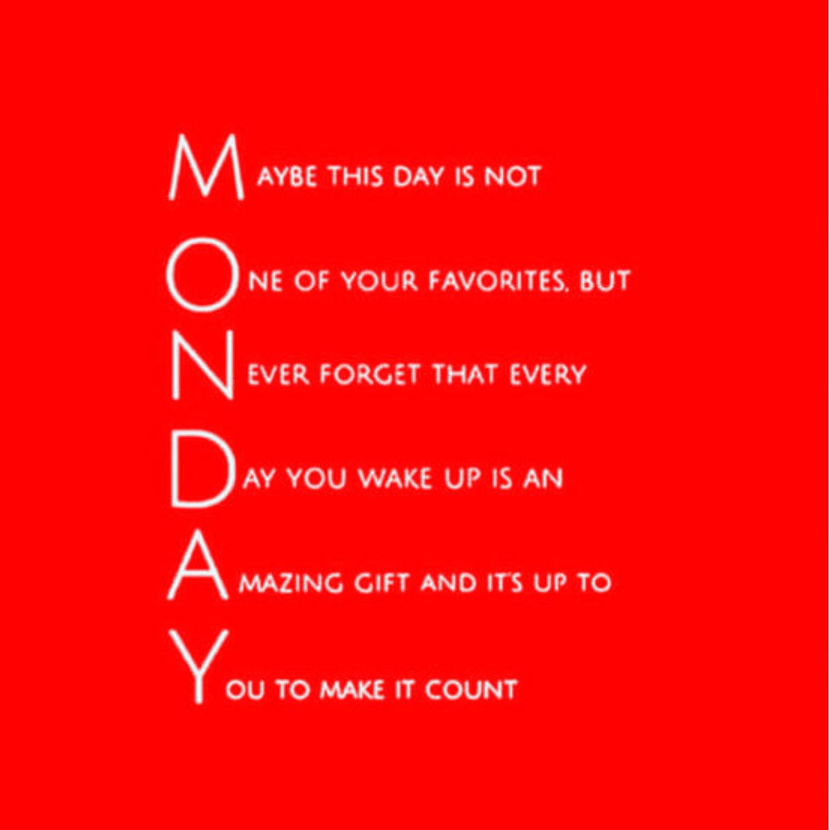 EyeKonik's tweet photo. I reconsider Monday now. Make every single day count no matter what day it is. Blessed to get up &amp; go every day. #mondaymotivation
#EYEKONIK https://t.co/c8EyGHC14S