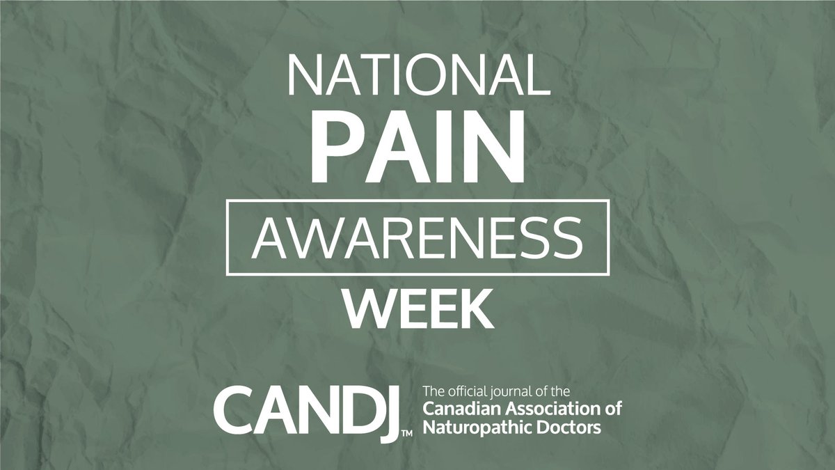 It's National Pain Awareness Week, a time to raise awareness of chronic pain and its impact on the 1 in 5 Canadians who live with it.  Follow us as we share articles from our archives that show how #naturopathy can help #prioritizepain #NPAW2023