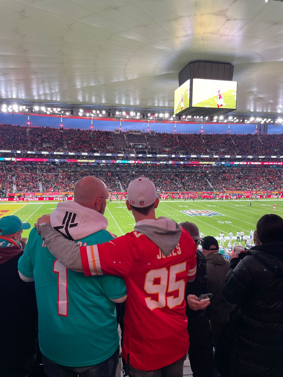 The number of <a href="/Chiefs/">Kansas City Chiefs</a> fans in and around the stadium yesterday made it feel like a proper home game. Atmosphere was unreal!

#ChiefsKingdom    is global. 

Reckon we could be seeing Miami at Arrowhead for the AFCCG in January.