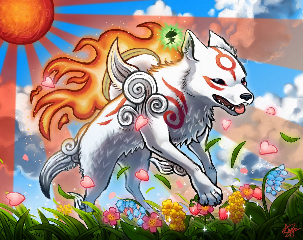 I drew a fluffy sun goddess ☀️🐺

Been wanting to draw Okami fanart for ages. Really loved playing this game for the first time a few years ago ♥️

#art #artist #digitalart #drawing #noaiart #digitalpainting #fanart #videogameart #okami  #amaterasu #issun
