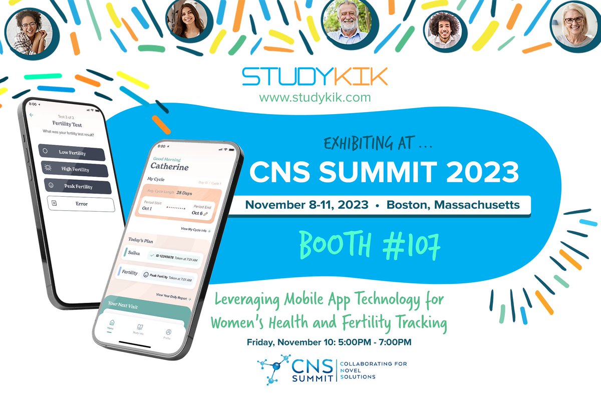 We're in Boston for an action-packed week at #DTRA &amp; #CNSSummit2023! Stop by booth #107 to discover our latest release, CarePackage! And don’t miss our poster session, where we’ll be sharing how our app played a pivotal role in a study on #womenshealth &amp; fertility tracking!