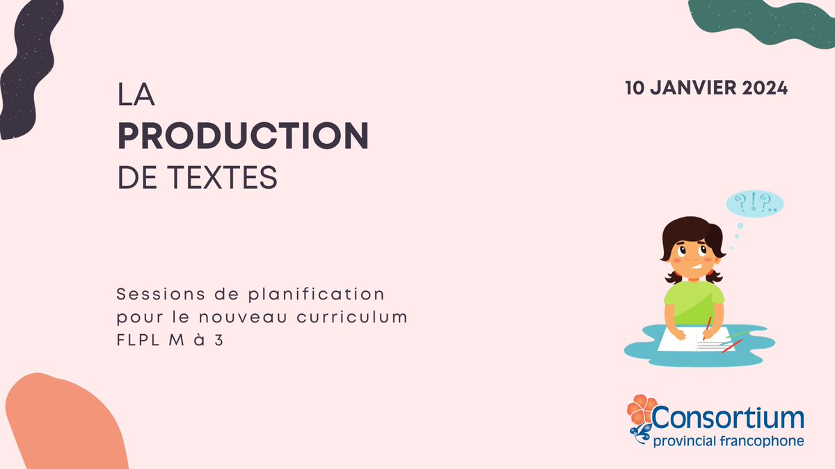 Ne manquez pas la dernière formation de cette série animées par Elyse Morin pour explorer le nouveau curriculum FLPL de Maternelle à 3e année. Plongez dans la production de textes.
➡️ cpfpp.ab.ca/program/11706
#CurriculumFLPL #Langue #Enseignants