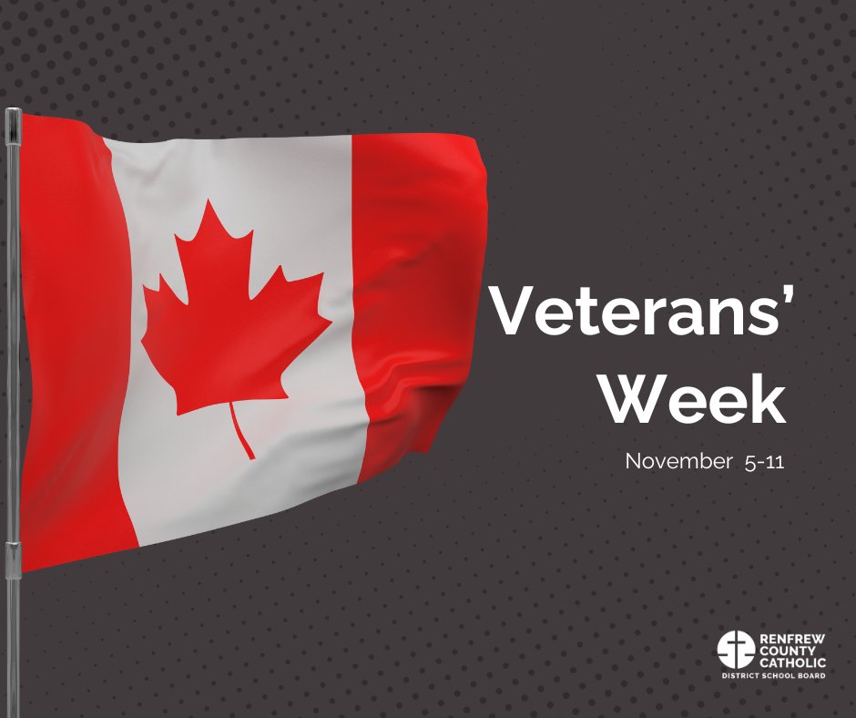 RCCDSB's tweet image. As we celebrate Veterans&apos; Week, let us all take a moment to recognize and appreciate the brave people who have served our country. We’re forever grateful for their dedication and sacrifice. Thank you for your service 🇨🇦 
#VeteransWeek #WeRemember #LestWeForget