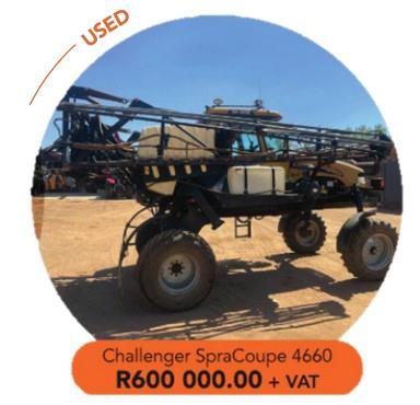 2014 CHALLENGER SpraCoupe 4660 For Sale

✔️ Self Propelled Sprayer
✔️ 2019 Hrs

R 600 000 + VAT

Check it out 👉 ow.ly/wiGF50Q4prR

For Price & more information - Call JBJ Machinery Today!
📞 +27 53 001 0176
📍 Schweizer-Reineke, North-West