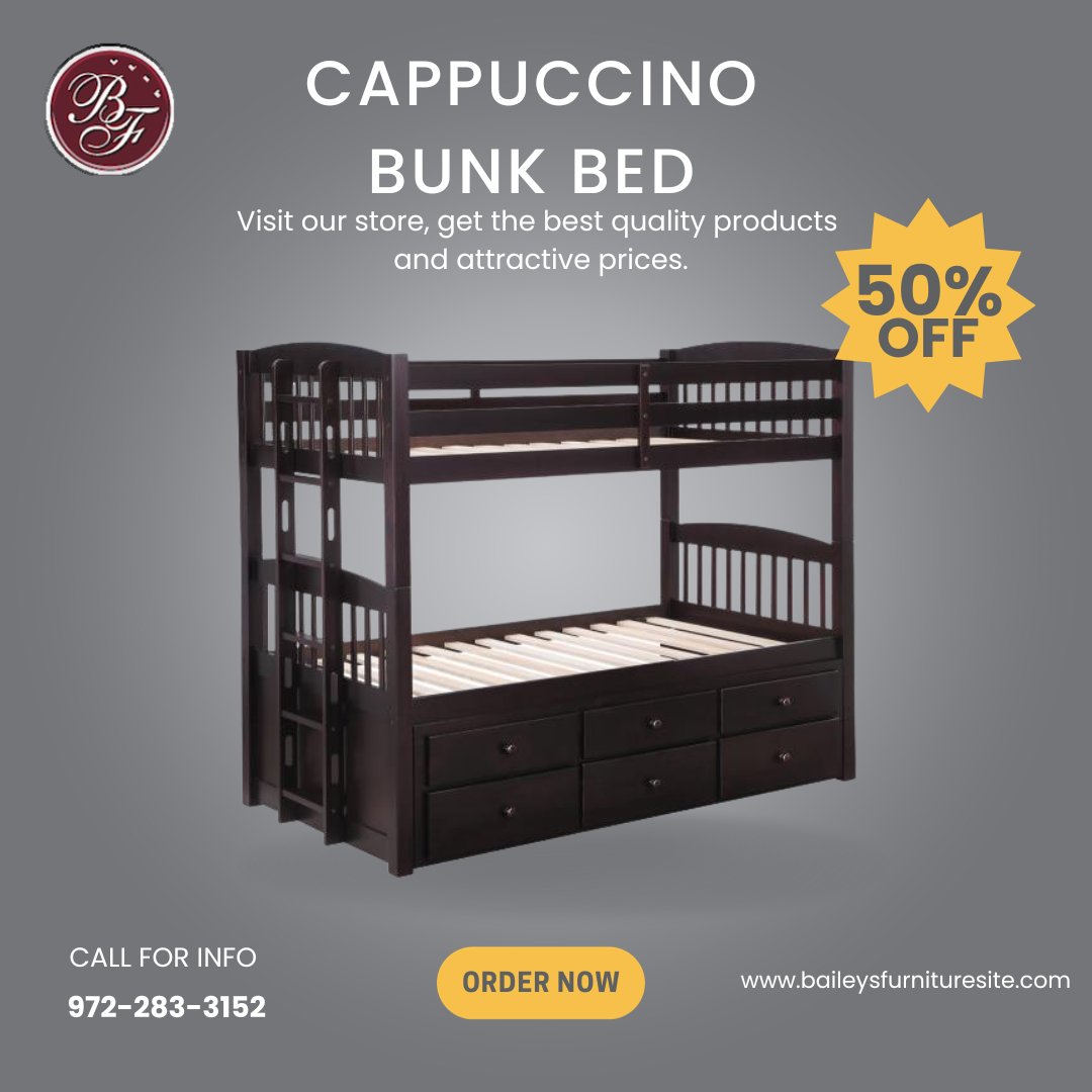 Catch this deal!! Bunk Bed for 50% off!

 #BunkBedSale #FurnitureDeals #HomeDecor #BedroomFurniture #KidsFurniture