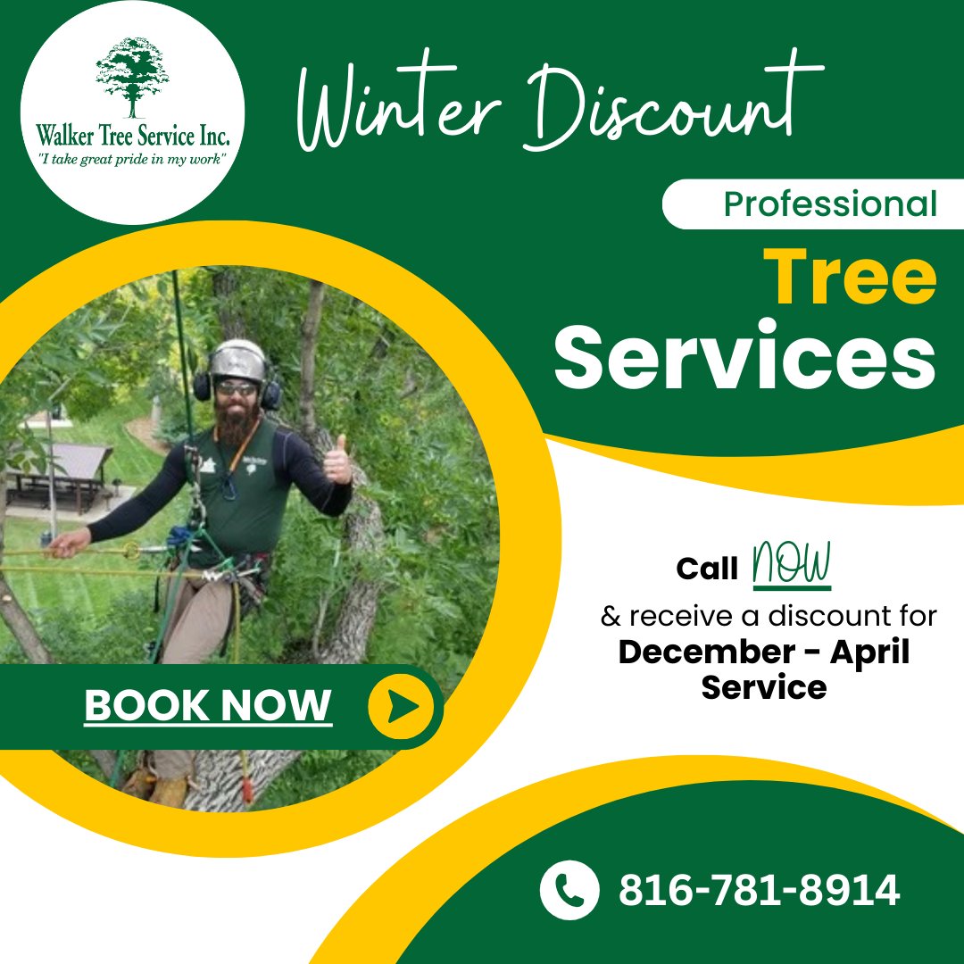TreeWalker's tweet image. Act fast to take advantage of the savings! Trust Walker Tree Service for all your tree care needs.
#WalkerTreeService #WinterTreeCare #NovemberSpecial
