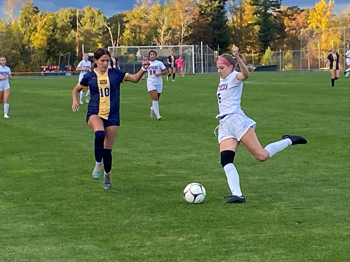 GAME DAY: Centaurs Christian Menounos (left) and Colton Sallum run  in the boys State Open cross-country meet at 2:45 p.m. in Manchester. Leah Costa (10) and the  girls soccer team play a Class L state tournament 1st round match at Killingly at 4 p.m. There is no admission charge