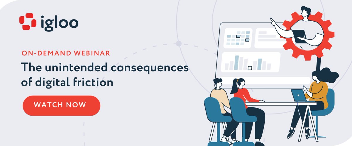 IglooSoftware's tweet image. Looking to unlock growth and operational efficiency in your organization? Watch our on-demand webinar and dive into the unintended consequences of digital friction. View here: ow.ly/aM8G50Q3UMT #DigitalTransformation #Webinar